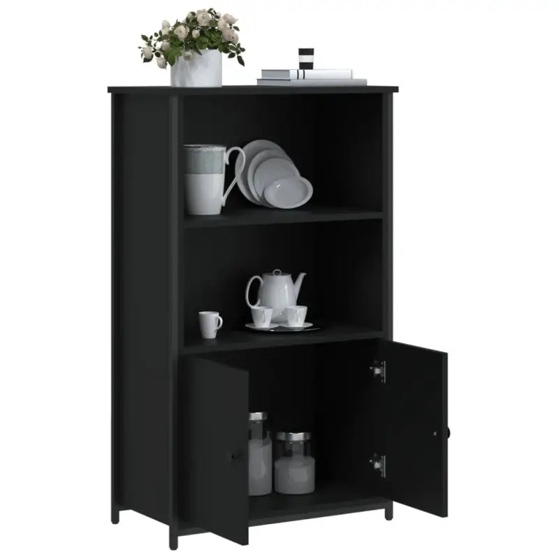 Hoge kast van bewerkt hout voor een moderne en duurzame uitstraling - Dressoirs & buffetkasten