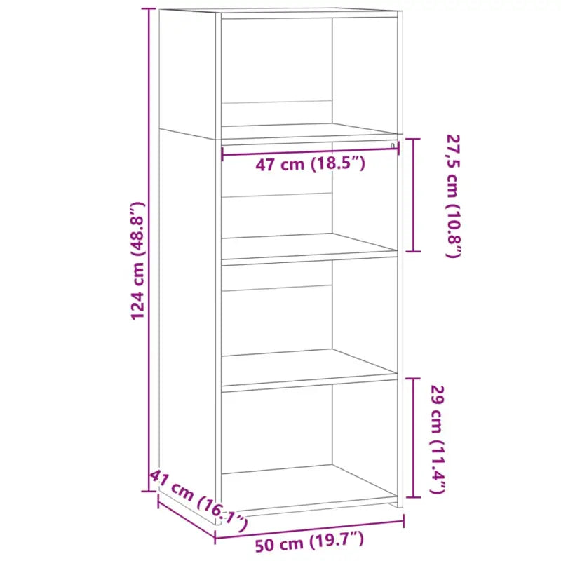 Hoge kast van bewerkt hout voor een stijlvolle inrichting - Dressoirs & buffetkasten
