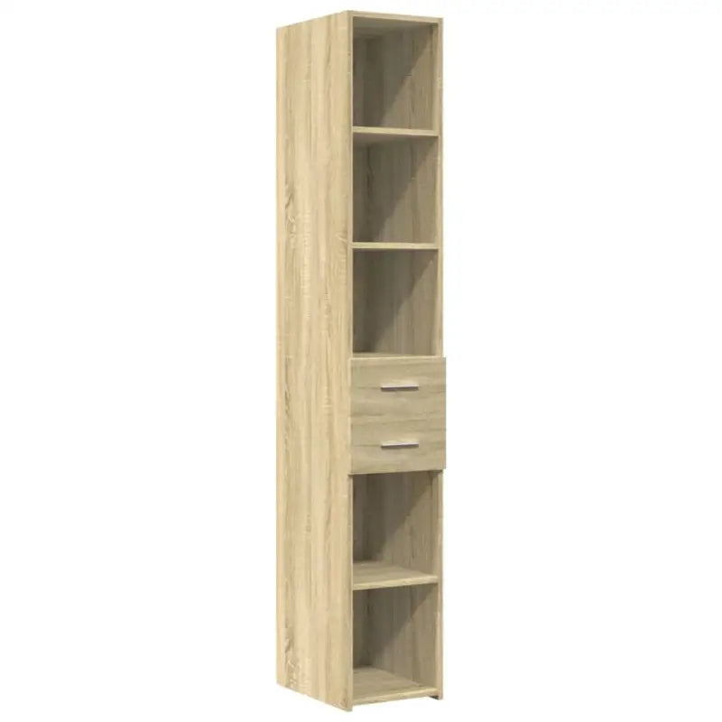 Hoge kast van bewerkt hout voor een stijlvolle inrichting - Dressoirs & buffetkasten