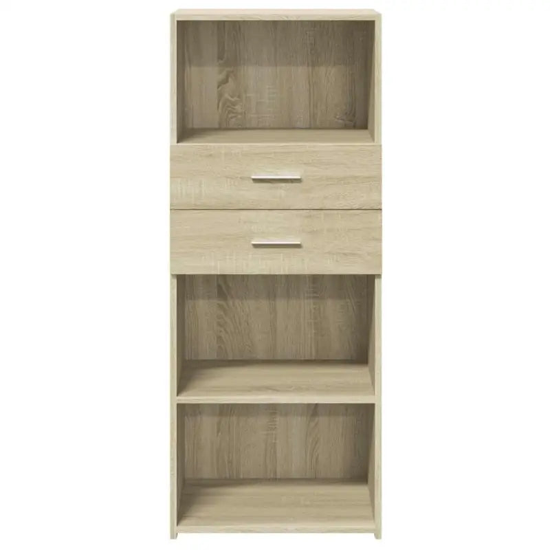 Hoge kast van bewerkt hout voor een stijlvolle inrichting - Dressoirs & buffetkasten