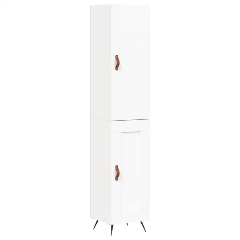 Hoge kast van bewerkt hout voor een trendy en duurzame interieurstijl - Dressoirs & buffetkasten