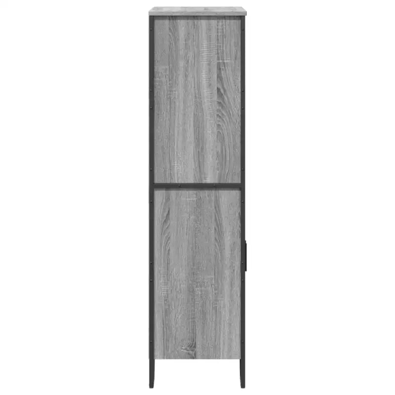 Hoge kast van grijs Sonoma eiken voor een stijlvolle inrichting - Dressoirs & buffetkasten
