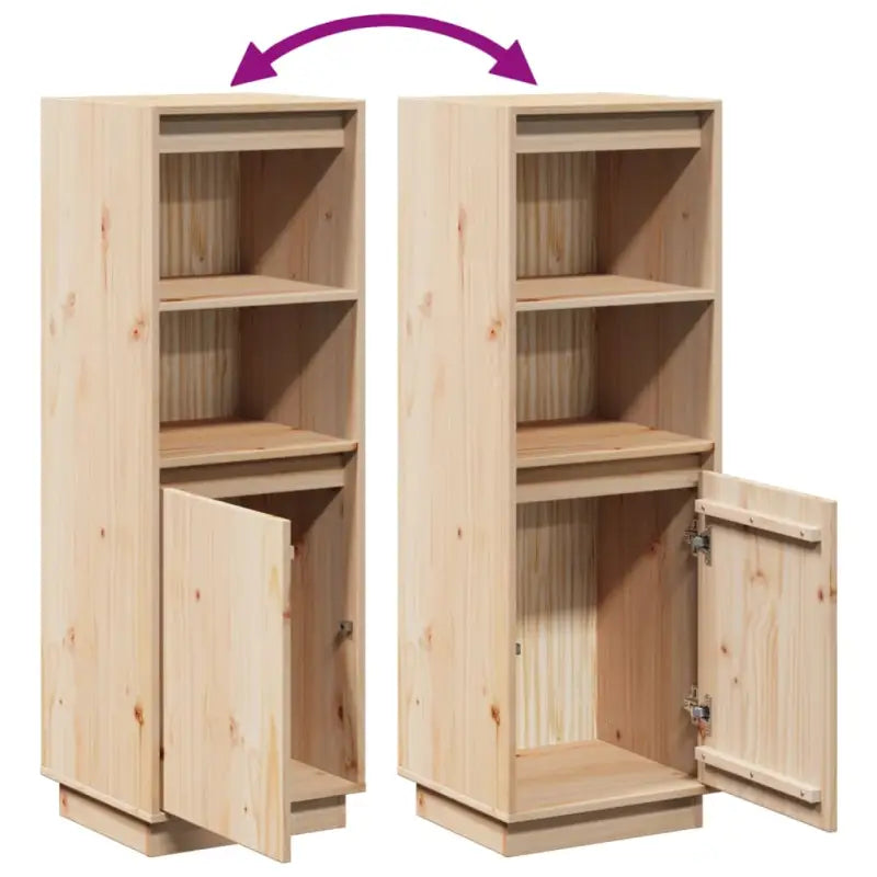 Hoge kast van massief grenenhout voor een stijlvol interieur - Dressoirs & buffetkasten