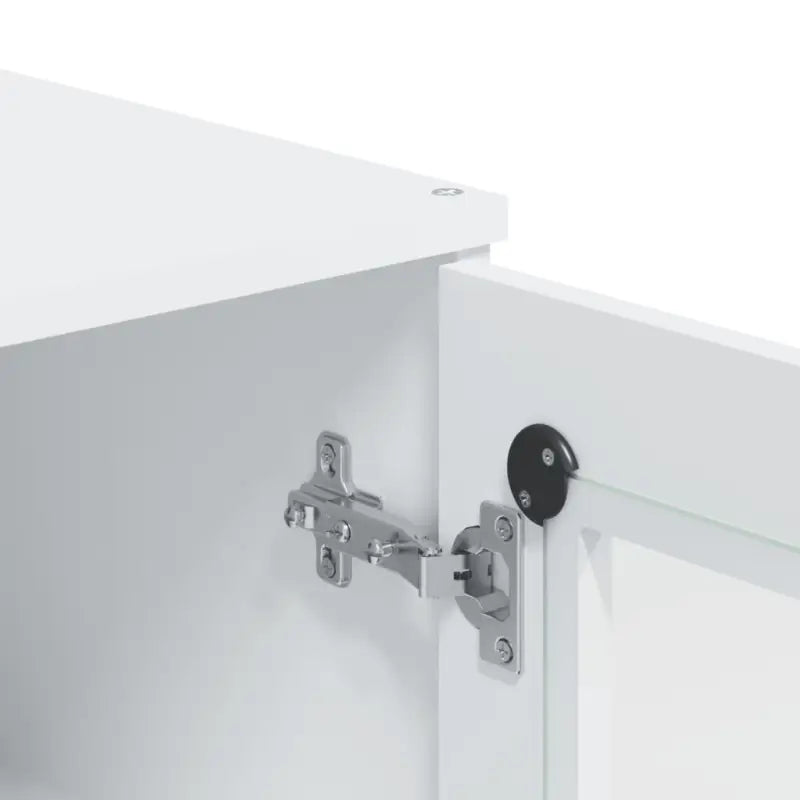 Hoge kast van massief grenenhout voor een stijlvolle uitstraling - Wit / 1 - Dressoirs & buffetkasten