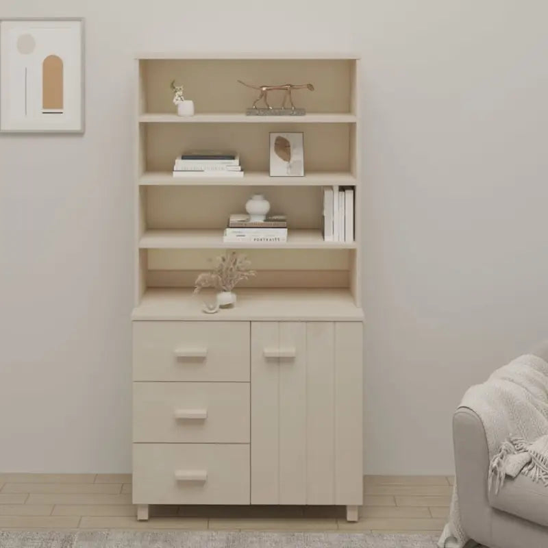 Hoge kast van massief grenenhout voor jouw interieur - Dressoirs & buffetkasten