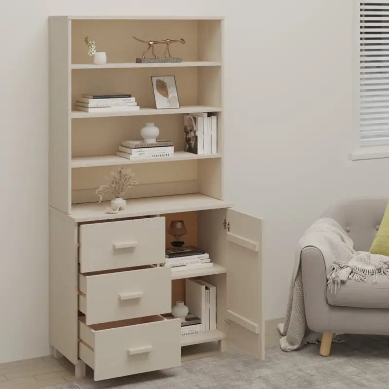 Hoge kast van massief grenenhout voor jouw interieur - Dressoirs & buffetkasten