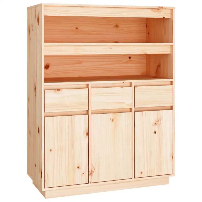 Hoge kast van massief grenenhout voor klassiek interieur - Dressoirs & buffetkasten