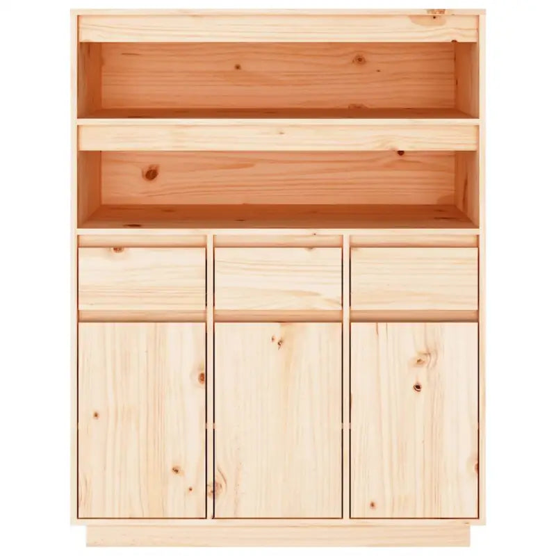Hoge kast van massief grenenhout voor klassiek interieur - Dressoirs & buffetkasten