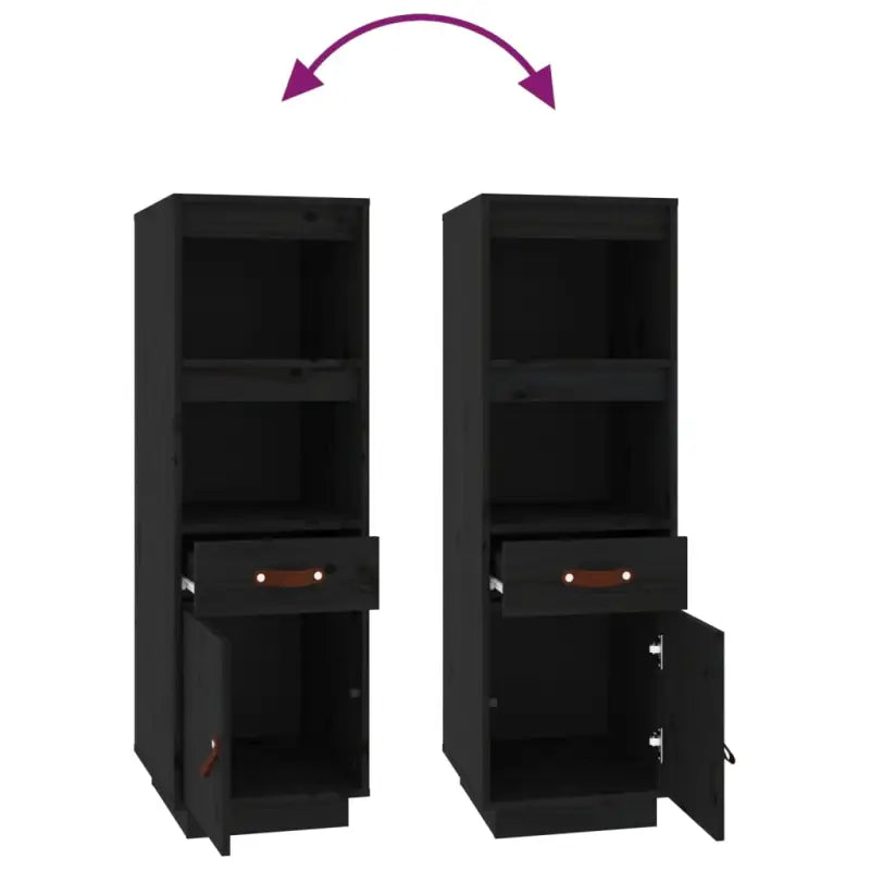 Hoge kast van massief grenenhout voor praktische opbergruimte - Dressoirs & buffetkasten