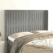 Hoofdbord en voetbord in fluweel levering bevat 147x16x118