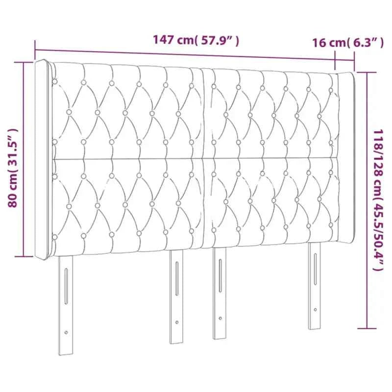Hoofdbord en Voetbord levering bevat 147x16x118 voor elke slaapkamer
