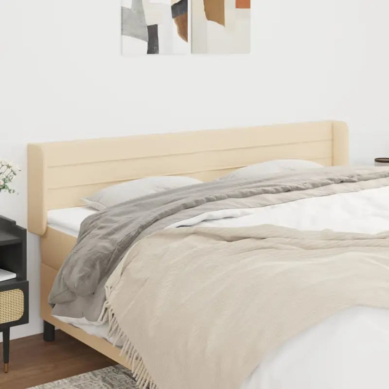 Hoofdborden en voetborden levering bevat 147x16x118 voor elke slaapkamer - Crème / 163 x 16 x 78/88 cm / 1