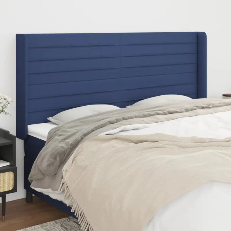Hoofdborden en voetborden levering bevat 147x16x118 voor elke slaapkamer - Blauw / 203 x 16 x 118/128 cm / 1