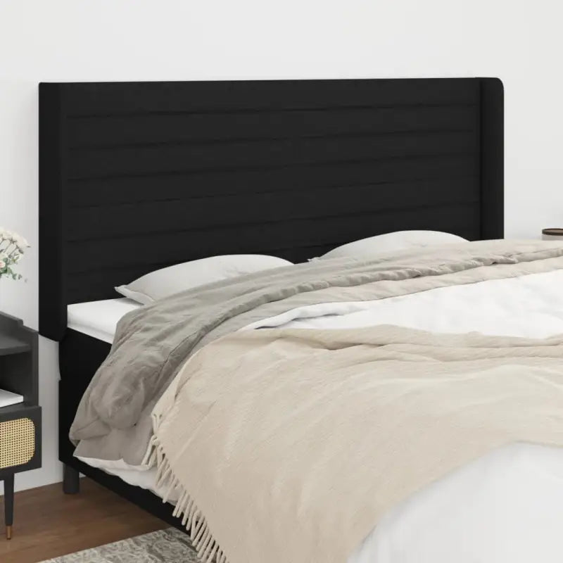 Hoofdborden en voetborden levering bevat 147x16x118 voor elke slaapkamer - Zwart / 183 x 16 x 118/128 cm / 1
