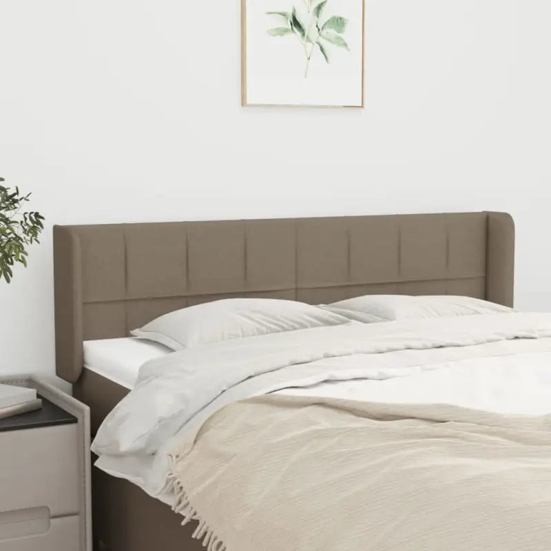 Hoofdborden en voetborden levering bevat met duurzaam en trendy ontwerp - Taupe / 147 x 16 x 78/88 cm / 1 - Hoofdborden