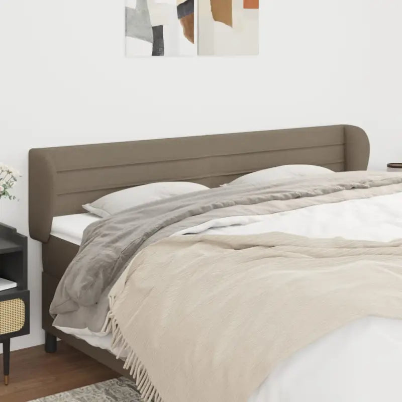 Hoofdborden en voetborden levering bevat met een trendy en duurzaam ontwerp - Taupe / 183 x 23 x 78/88 cm / 1