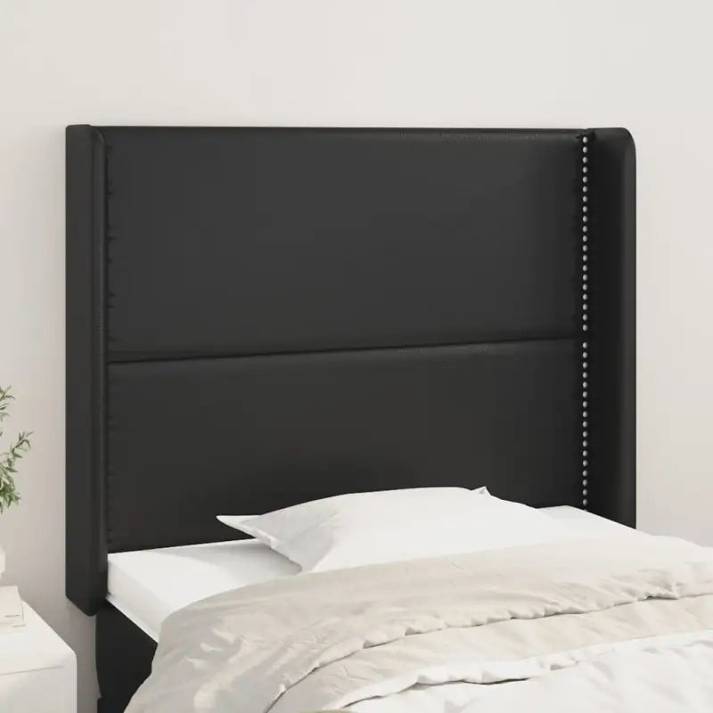 Hoofdborden en voetborden met hoogwaardig kunstleer levering bevat - Zwart / 83 x 16 x 118/128 cm / 1 - Hoofdborden