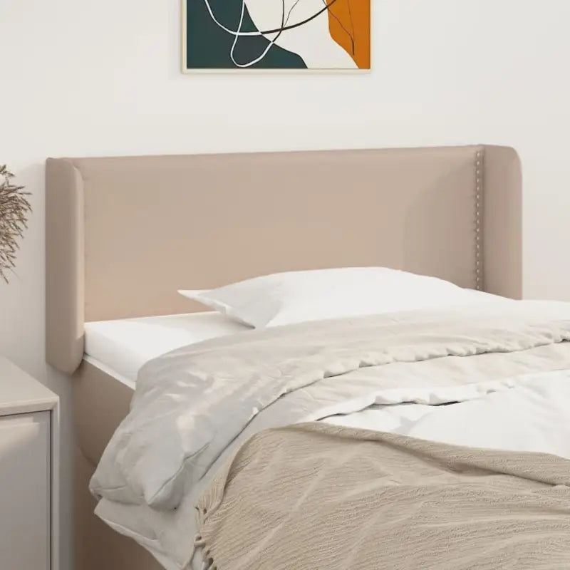 Hoofdborden en voetborden met hoogwaardig kunstleer levering bevat - Cappuccino / 83 x 16 x 78/88 cm / 1 - Hoofdborden