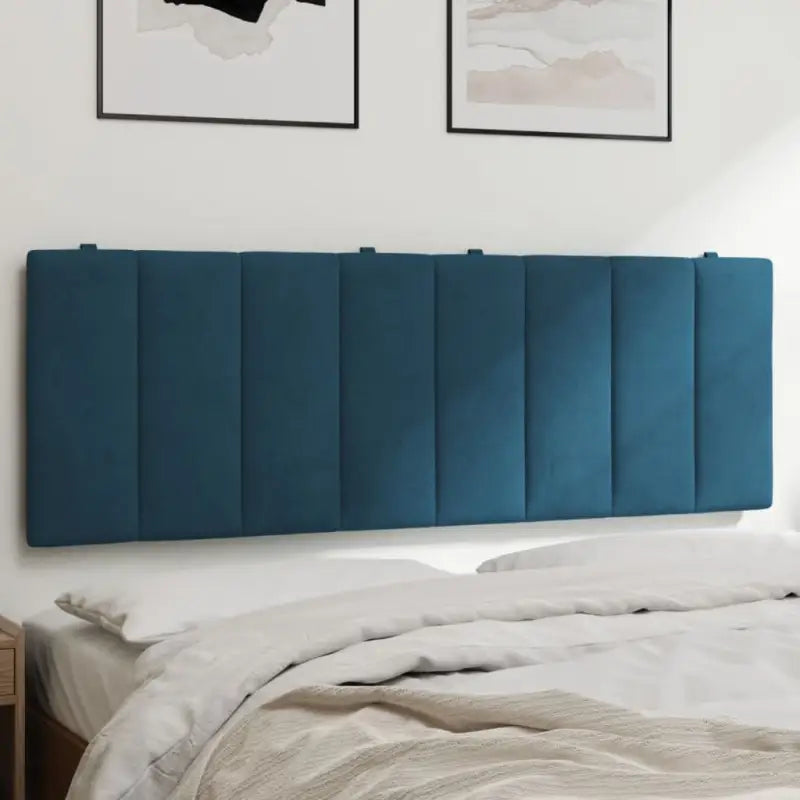 Hoofdborden en voetborden met klassieke schoonheid in fluweel - Blauw / 120 cm / 1 - Hoofdborden en voetborden