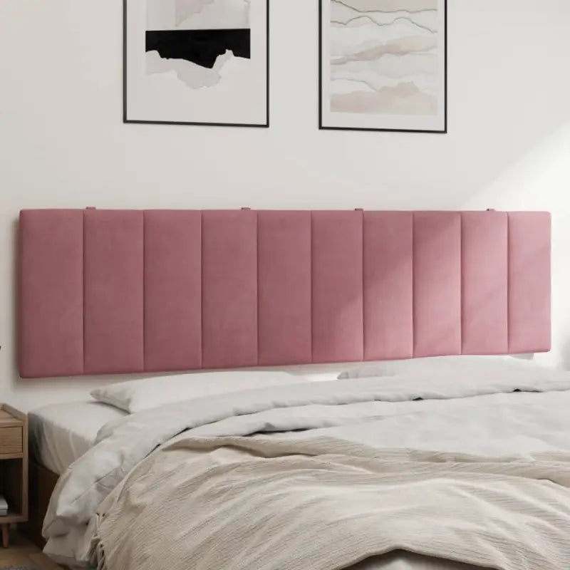 Hoofdborden en voetborden met klassieke schoonheid in fluweel - Roze / 180 cm / 1 - Hoofdborden en voetborden