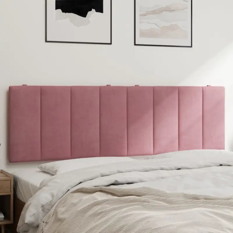 Hoofdborden en voetborden met klassieke schoonheid in fluweel - Roze / 160 cm / 1 - Hoofdborden en voetborden