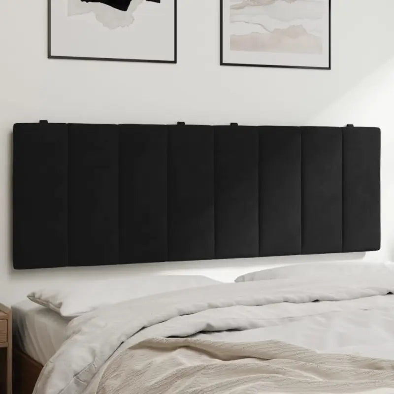 Hoofdborden en voetborden met klassieke schoonheid in fluweel - Zwart / 120 cm / 1 - Hoofdborden en voetborden