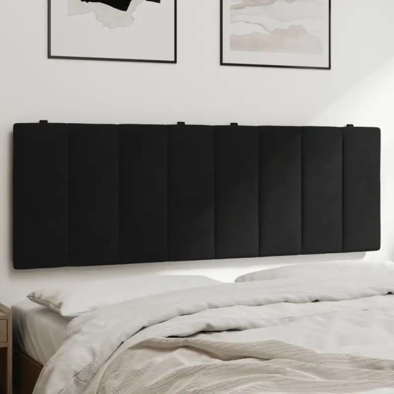 Hoofdborden en voetborden met klassieke schoonheid in fluweel - Zwart / 140 cm / 1 - Hoofdborden en voetborden