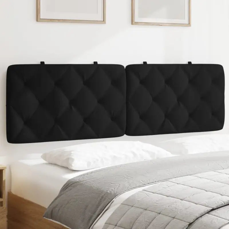 Hoofdborden en voetborden met klassieke schoonheid en zacht fluweel - Zwart / 160 cm / 1 - Hoofdborden en voetborden