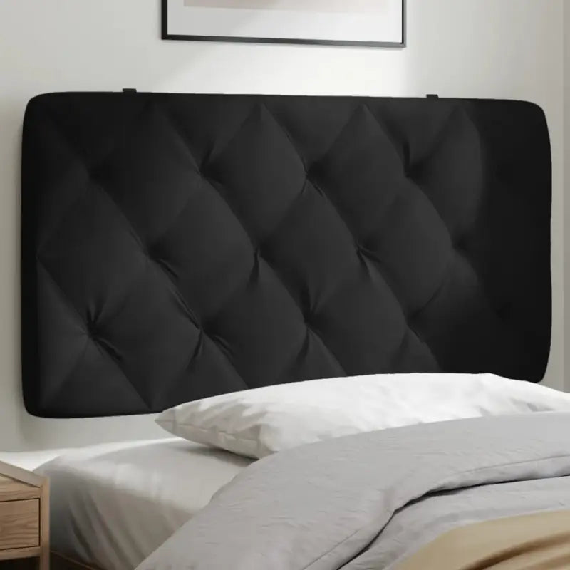 Hoofdborden en voetborden met klassieke schoonheid en zacht fluweel - Zwart / 100 cm / 1 - Hoofdborden en voetborden