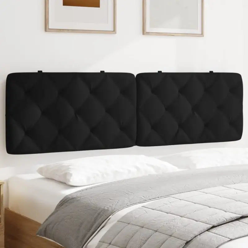 Hoofdborden en voetborden met klassieke schoonheid en zacht fluweel - Zwart / 180 cm / 1 - Hoofdborden en voetborden