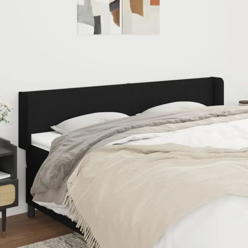 Hoofdborden en voetborden met levering bevat voor elke slaapkamer - Zwart / 183 x 16 x 78/88 cm / 1 - Hoofdborden