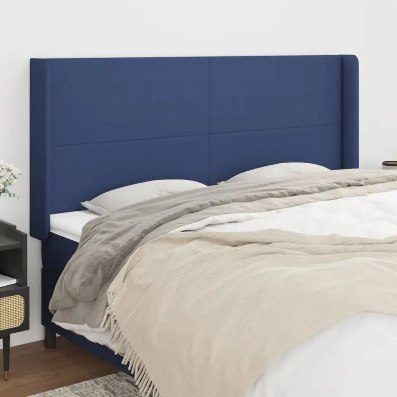 Hoofdborden en voetborden met levering bevat voor elke slaapkamer - Blauw / 183 x 16 x 118/128 cm / 1 - Hoofdborden