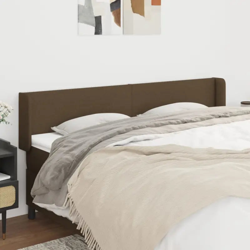 Hoofdborden en voetborden met levering bevat voor elke slaapkamer - Donkerbruin / 163 x 16 x 78/88 cm / 1 - Hoofdborden