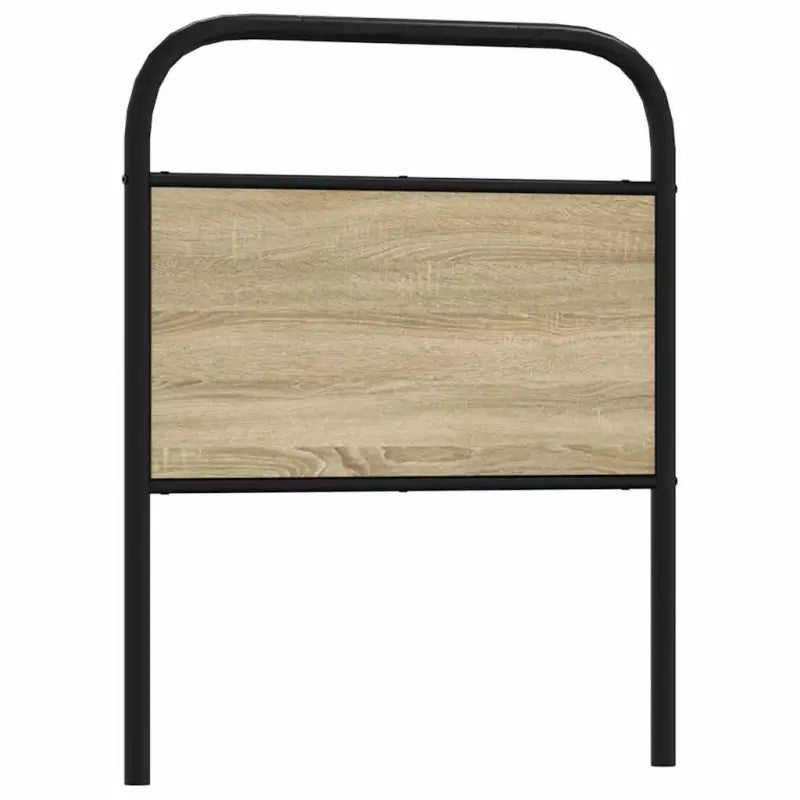 Hoofdborden en voetborden met ronde buizen en bewerkt hout - Sonoma eiken / 80 cm / 1 - Hoofdborden en voetborden