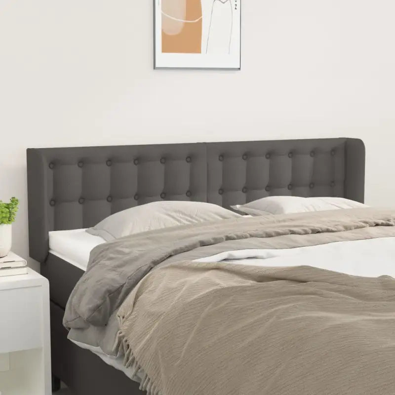 Hoofdborden en voetborden met trendy ontwerp 83x16x118 levering bevat - Grijs / 147 x 16 x 78/88 cm / 1 - Hoofdborden