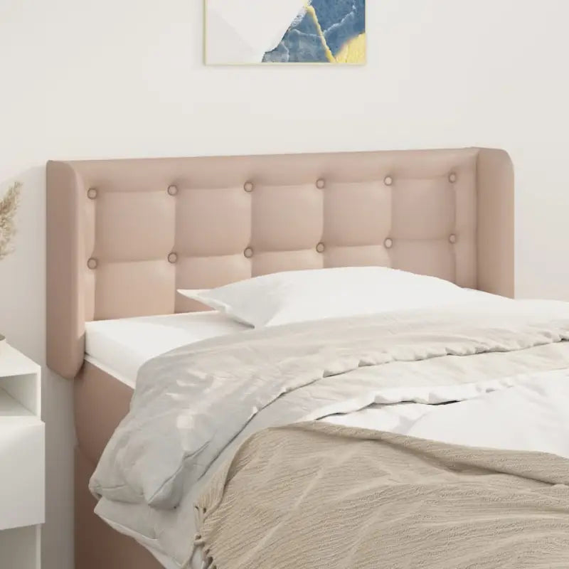 Hoofdborden en voetborden met trendy ontwerp 83x16x118 levering bevat - Cappuccino / 103 x 16 x 78/88 cm / 1