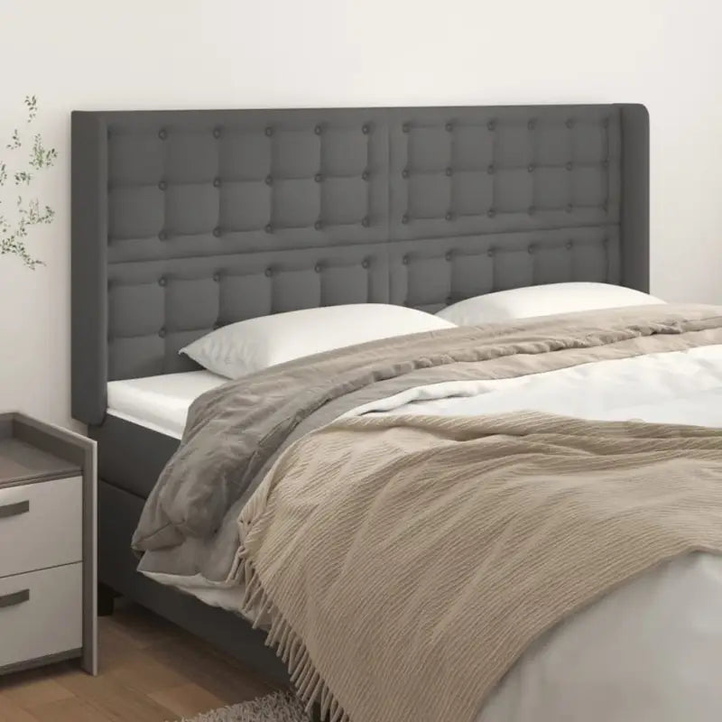 Hoofdborden en voetborden met trendy ontwerp 83x16x118 levering bevat - Grijs / 183 x 16 x 118/128 cm / 1 - Hoofdborden