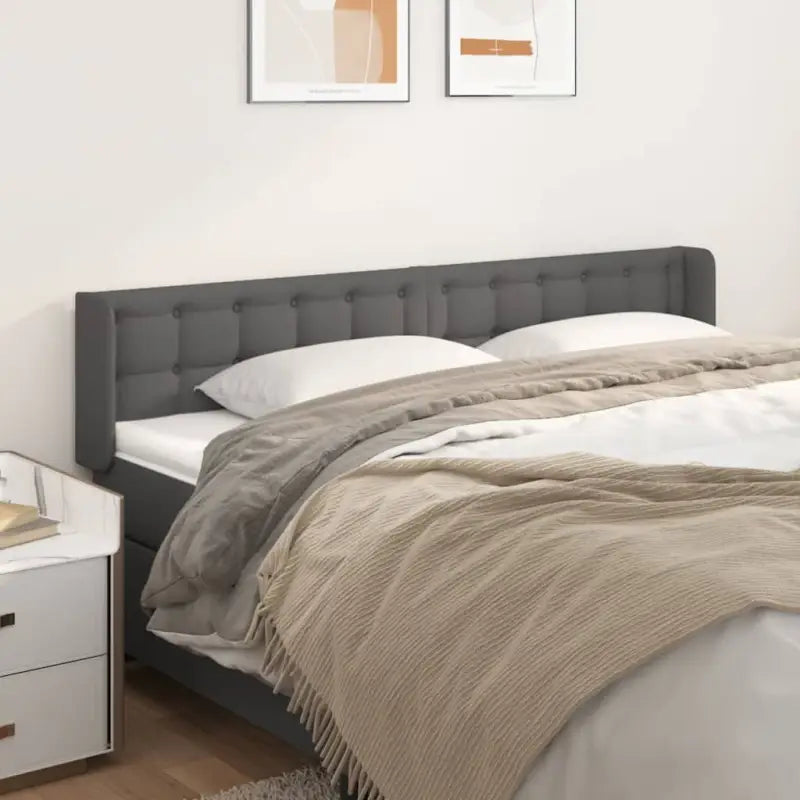 Hoofdborden en voetborden met trendy ontwerp 83x16x118 levering bevat - Grijs / 183 x 16 x 78/88 cm / 1 - Hoofdborden