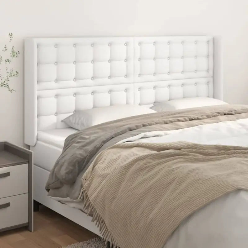 Hoofdborden en voetborden met trendy ontwerp 83x16x118 levering bevat - Wit / 163 x 16 x 118/128 cm / 1 - Hoofdborden