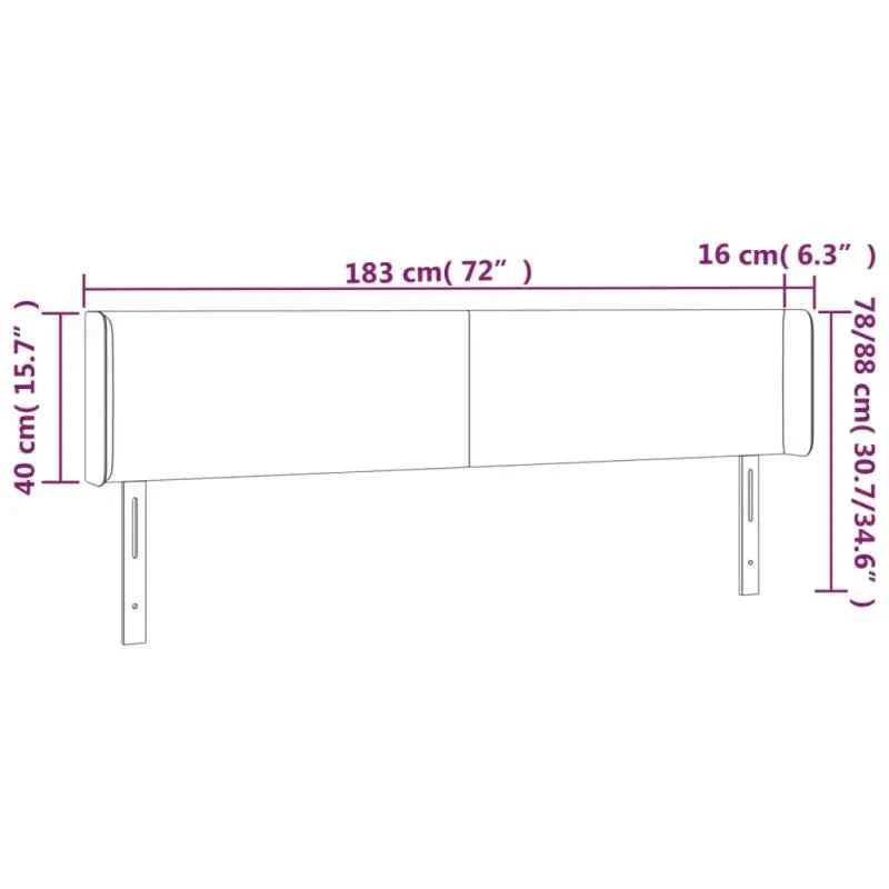Hoofdborden en voetborden met trendy ontwerp levering bevat 183x16x78