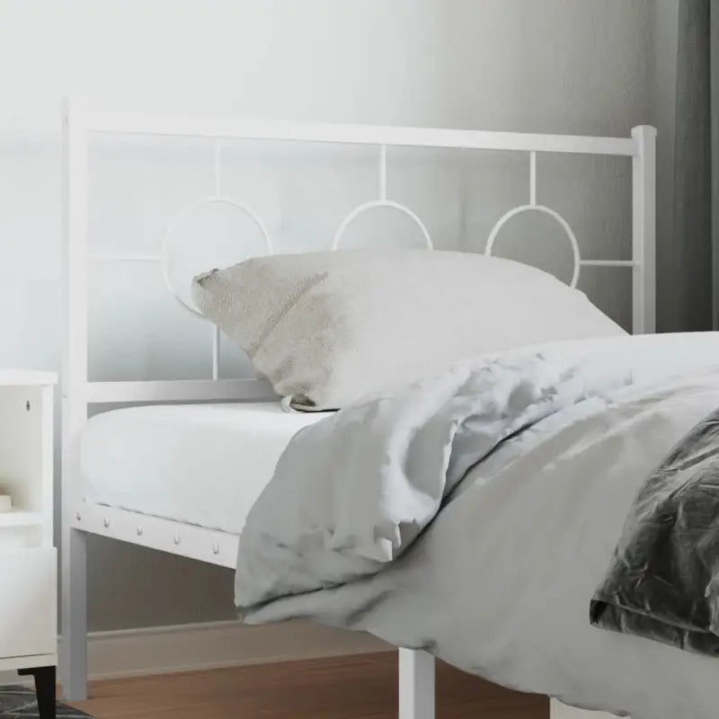 Hoofdborden en voetborden met vierkante buizen voor een eigentijdse uitstraling - Wit / 107 cm / 1 - Hoofdborden
