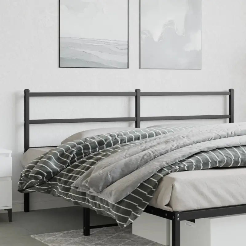 Hoofdborden en voetborden met vierkante buizen voor een stijlvolle slaapkamer - Zwart / 180 cm / 1 - Hoofdborden