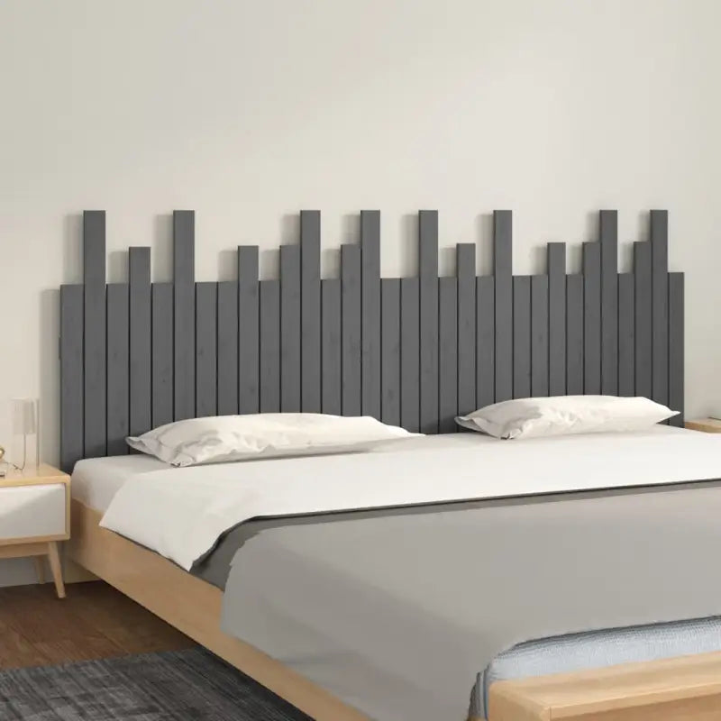 Hoofdborden en voetborden van massief grenenhout met klassiek design - Grijs / 204 x 80 cm / 1 - Hoofdborden