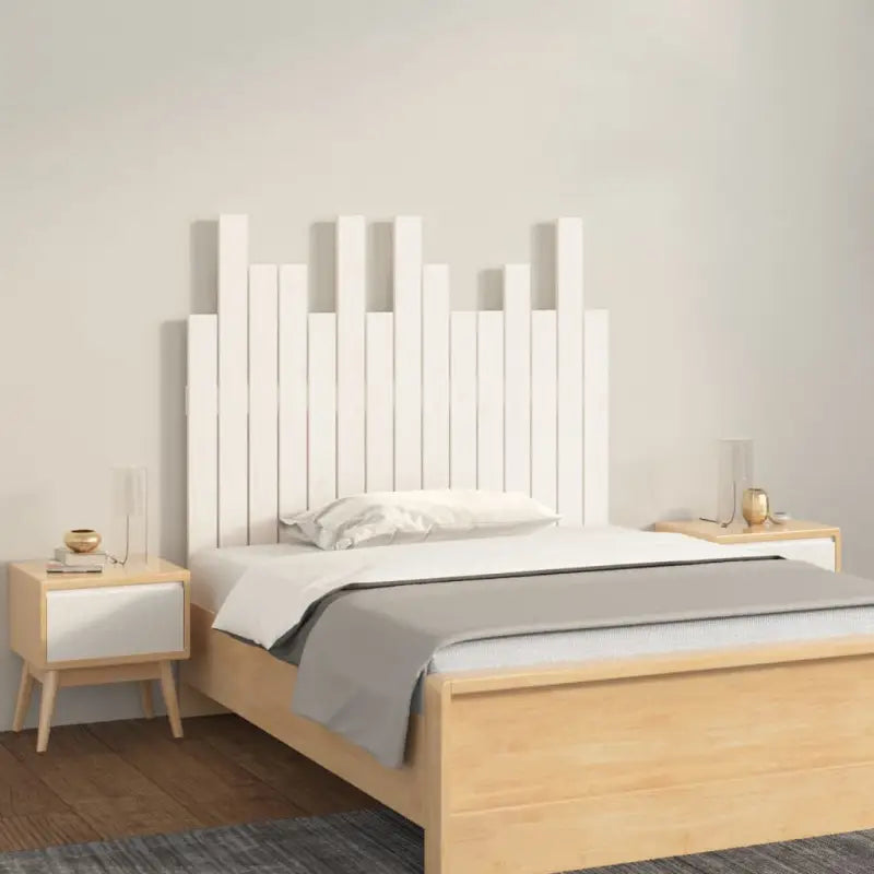 Hoofdborden en voetborden van massief grenenhout met klassiek design - Wit / 95.5 x 80 cm / 1 - Hoofdborden