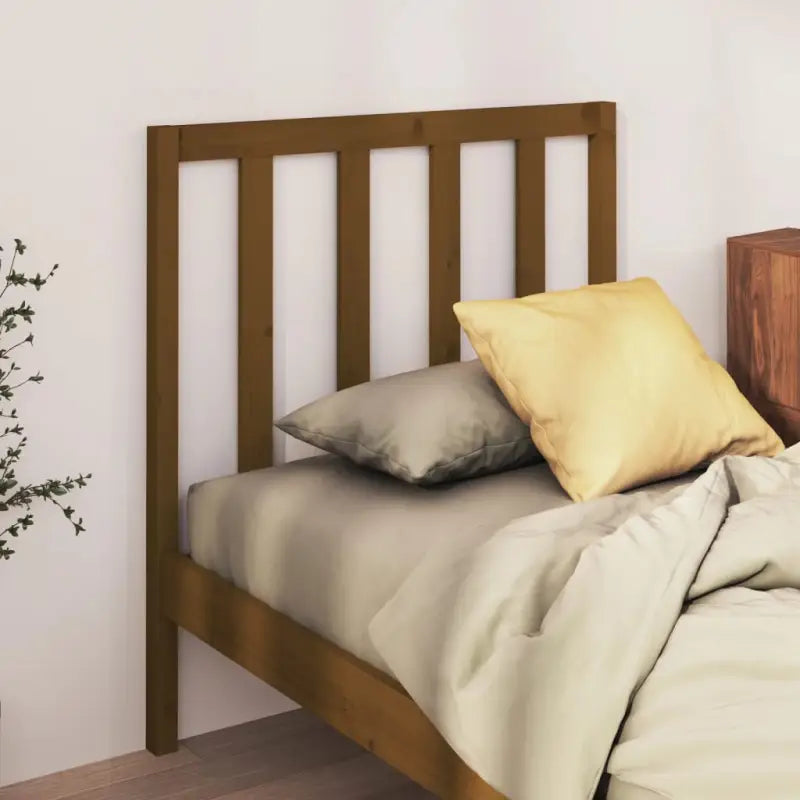Hoofdborden en voetborden van massief grenenhout met trendy design - Honingbruin / 96 x 100 cm / 1 - Hoofdborden
