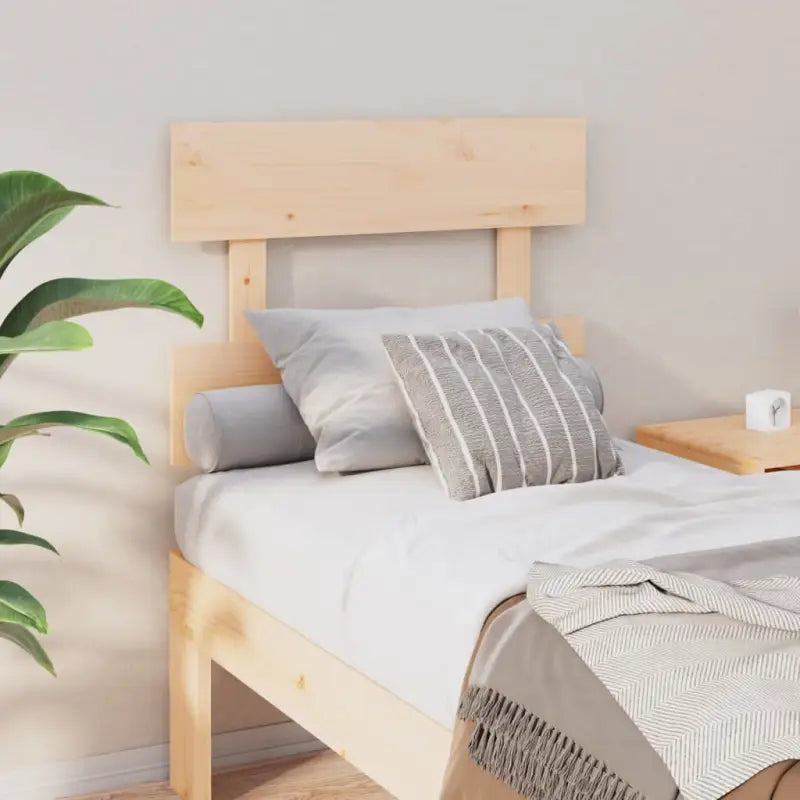 Hoofdborden en voetborden van massief grenenhout met trendy design - Naturel / 93.5 x 81 cm / 1 - Hoofdborden