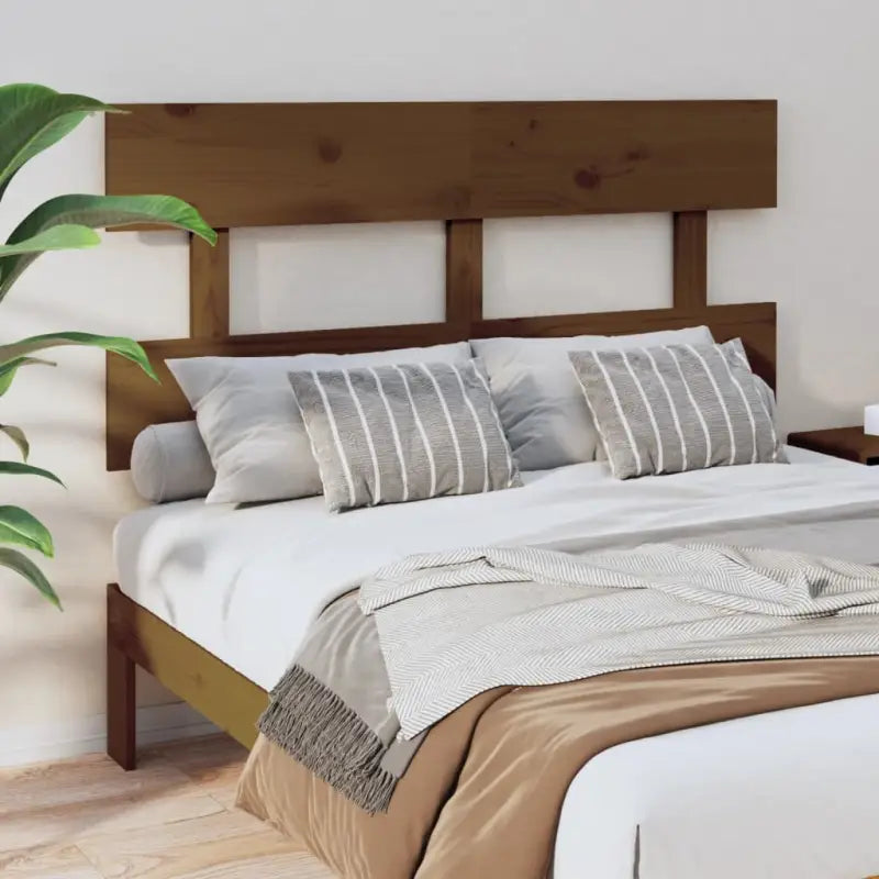 Hoofdborden en voetborden van massief grenenhout met trendy design - Honingbruin / 138 x 81 cm / 1 - Hoofdborden