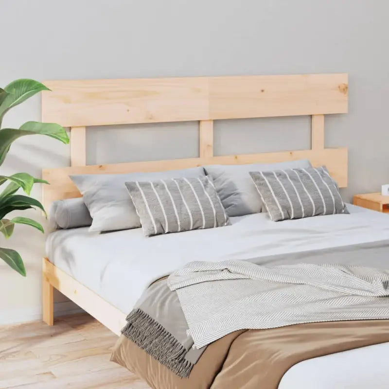 Hoofdborden en voetborden van massief grenenhout met trendy design - Naturel / 154 x 81 cm / 1 - Hoofdborden