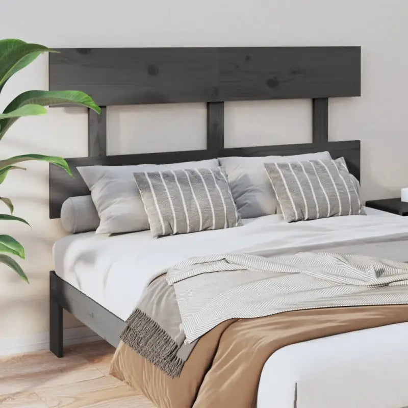 Hoofdborden en voetborden van massief grenenhout met trendy design - Grijs / 138 x 81 cm / 1 - Hoofdborden en voetborden