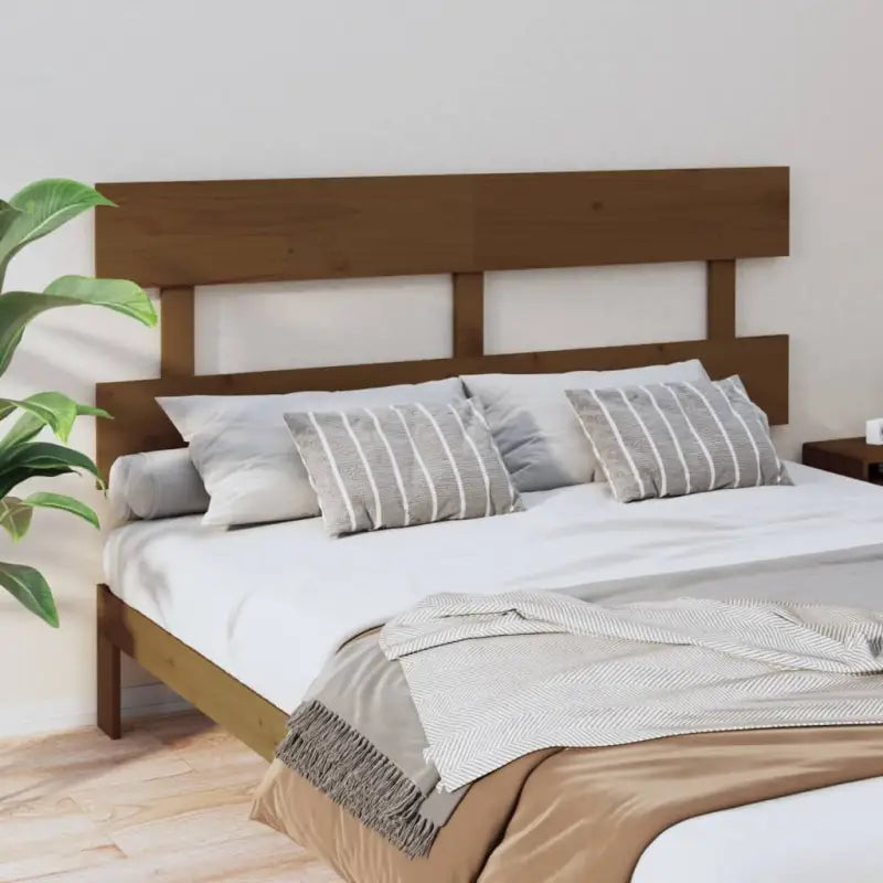 Hoofdborden en voetborden van massief grenenhout met trendy design - Honingbruin / 154 x 81 cm / 1 - Hoofdborden